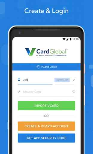 vCard Global Business Card 1