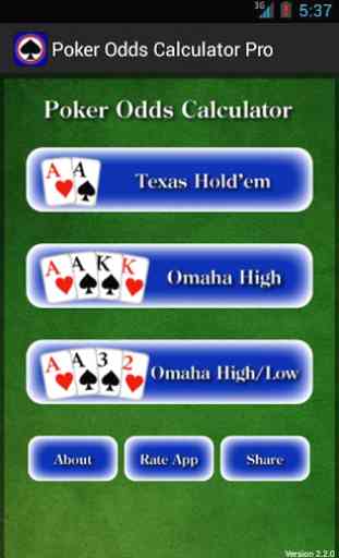 Poker Odds Calculator Pro 1