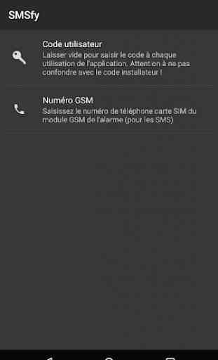 SMSfy, alarme Somfy par SMS 2