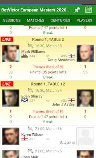 Snooker Scores Live 2