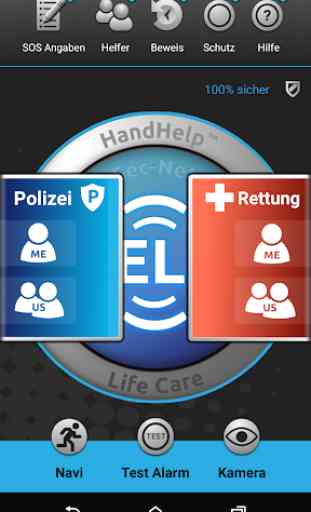 Notruf App System kostenlos - HandHelp Life Care 1