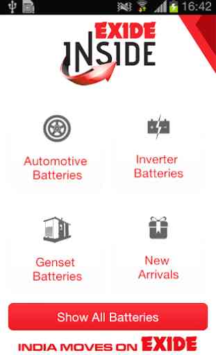Battery App - EXIDE INSIDE 2