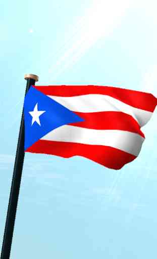 Puerto Rico Bandiera 3D Gratis 1