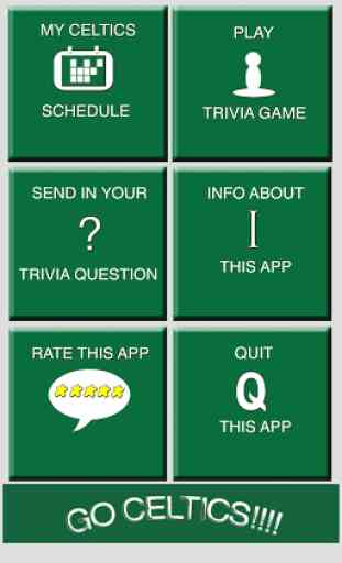 Schedule for Boston Celtics fans and Trivia Game 1