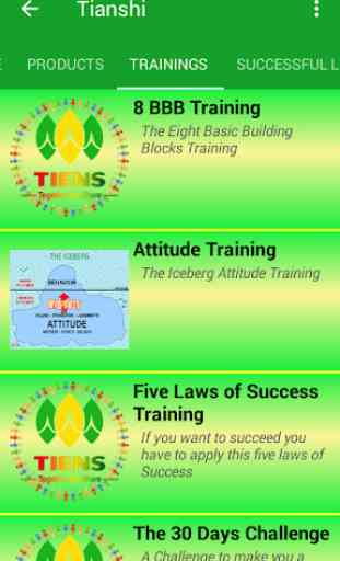 Tianshi Products & Training's -Business Management 4