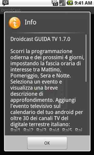 Guida TV Droidcast 2