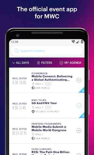 MWC20 – Official GSMA App 2
