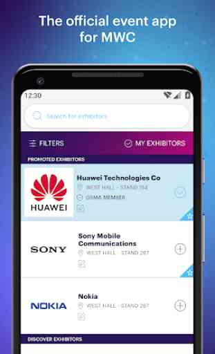 MWC20 – Official GSMA App 3