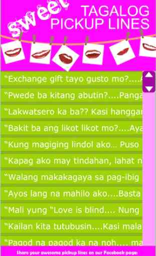 Sweet Tagalog Pickup Lines 2