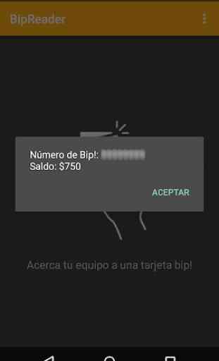 BipReader - Saldo Tarjeta Bip vía NFC 2