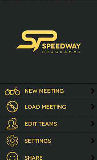Speedway Programme 1