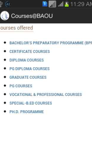 BAOU Courses 3
