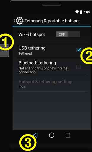Easy USB Tethering per Android 2