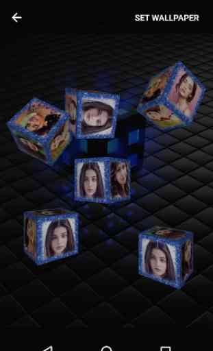 3D Photo Cube Frame Live Wallpaper 3