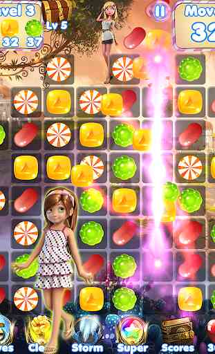 Candy Girl - Cute match 3 games New match 3 free 3