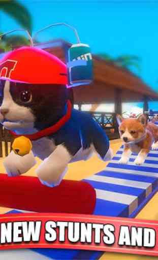 Cute Cat Simulator: Cat & Dog Stunts Show 2