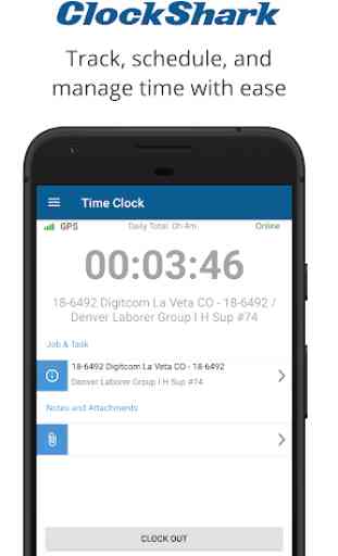 ClockShark - Time Clock App 1