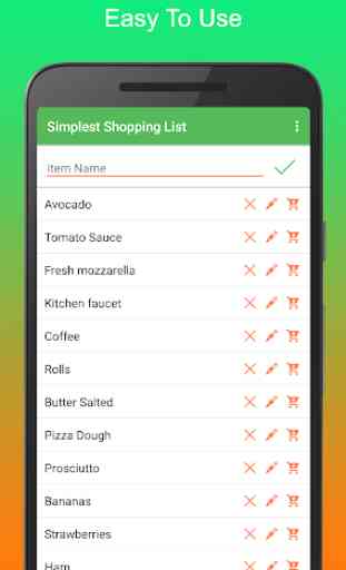 Simplest Shopping List 1