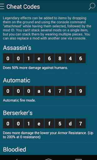 Cheat Codes for Fallout 4 2