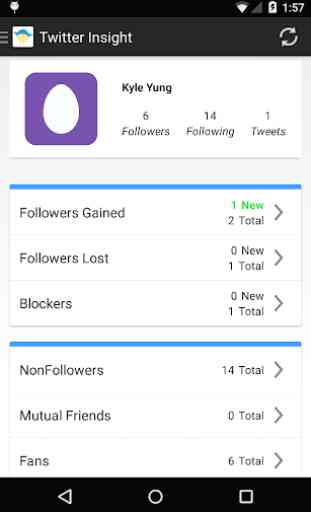 Followers Insight per Twitter 1