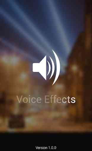 Voice changer with effects 1