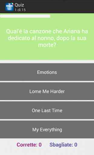 Ariana Grande Quiz in italiano 3