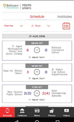 RF Youth Sports Official App 2