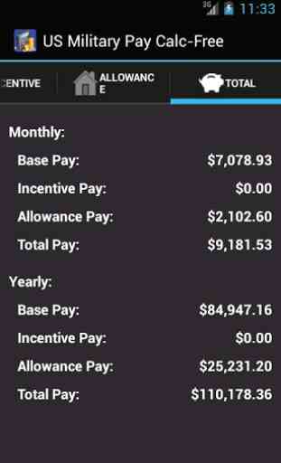US Military Pay Calc Free 4