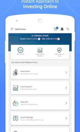 Mutual Fund Investment App - MySIPonline 1