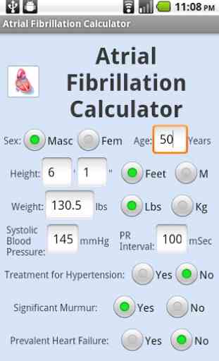 Atrial Fibrillation Calculator 1