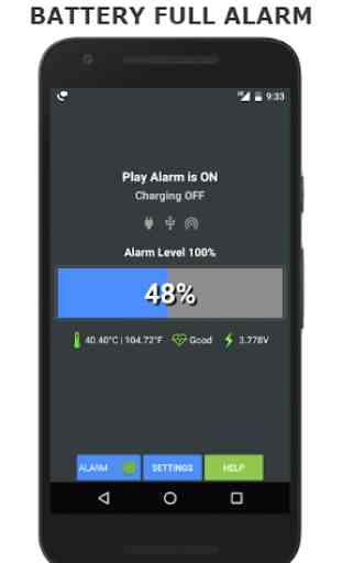 Battery Full Alarm and Battery Low Alarm - No Ads 2