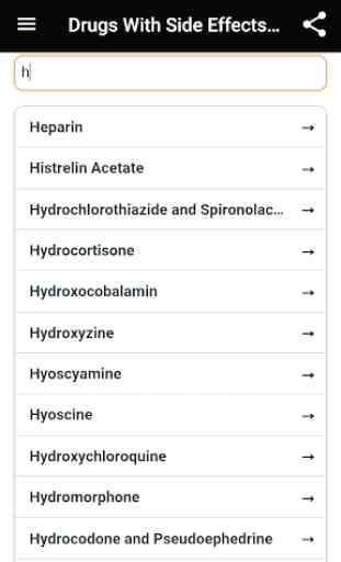 Drugs Side Effects Dictionary 2