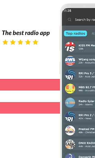 Radio Indonesia: radio FM e musica online 1