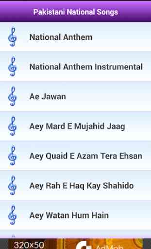 Pakistani National Songs 2