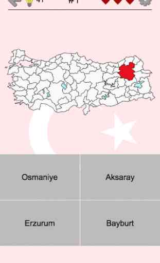 Provinces of Turkey - Locations on the Turkish Map 1