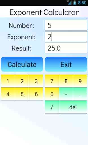 Esponente Calculator 1