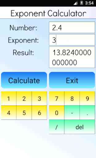 Esponente Calculator 4