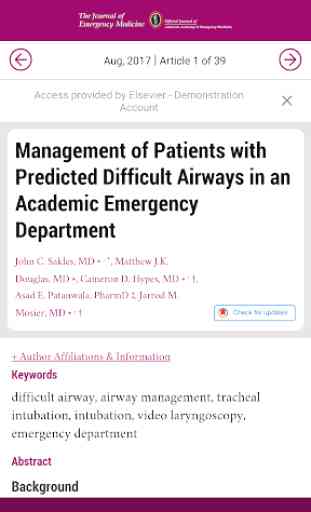 Journal of Emergency Medicine 2