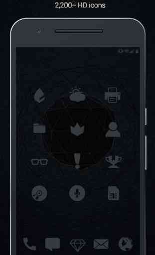 Murdered Out - Black Icon Pack (Free Version) 2