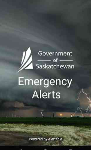 Saskatchewan Emergency Alert 1