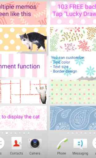 Cat Sticky Memo Notepad Free 4