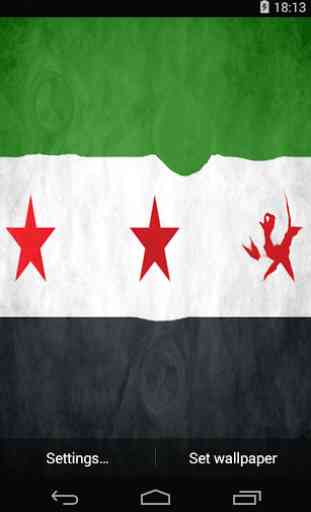 Flag of Syria Live Wallpaper 4