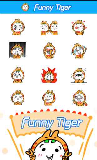 Free Cute Tiger Sticker GIF 1