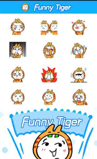 Free Cute Tiger Sticker GIF 2