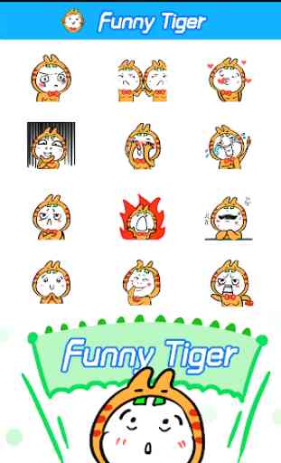 Free Cute Tiger Sticker GIF 4