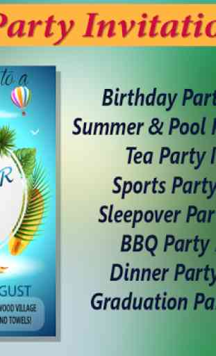 Party Invitation Card Maker 3