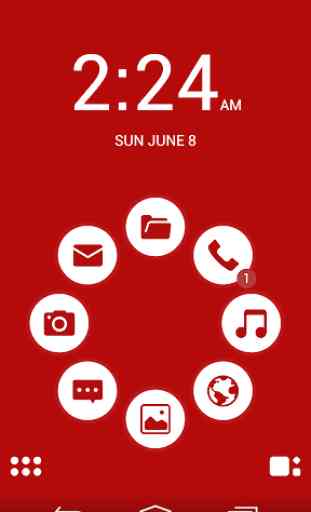 Basic Red Theme for Smart Launcher 1