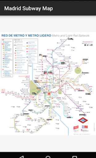 Madrid Subway Map 1