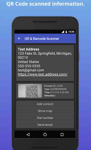 QR Code Scanner Barcode Scanner, Reader, Generator 3