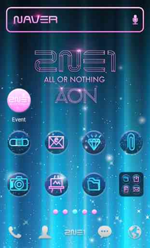 2NE1 AON LINE Launcher theme 2